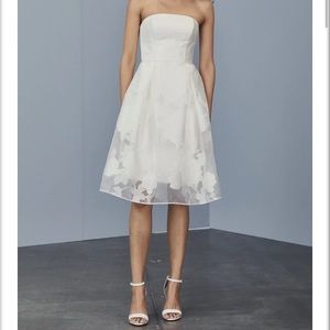 Amsale LW166 - Rose Fil-coupé Dress NWT